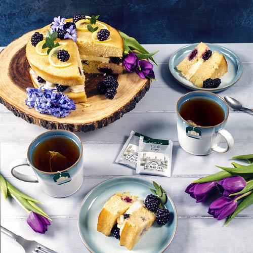 Earl Grey Lemon & Blackberry Cake